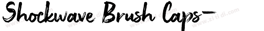 Shockwave Brush Caps字体转换